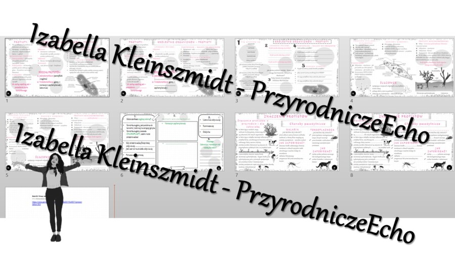 Minizestaw na temat „Różnorodność protistów”– sketchnotka + karta pracy w power point + gratisowy link do prezentacji multimedialnej niekomercyjnej wykonanej w genial.ly do indywidualnego pobrania i użycia do celów niekomercyjnych. Geografia 5, „Wirusy, 