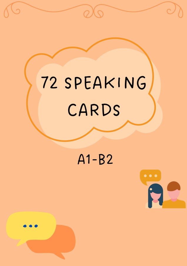 Karty do mówienia/ Mówienie/ Speaking/ Konwersacje/ Klasy 4-6/ Klasy 6-8/ Liceum/ SP/ Warm-up/ Rozgrzewka/ Speaking cards