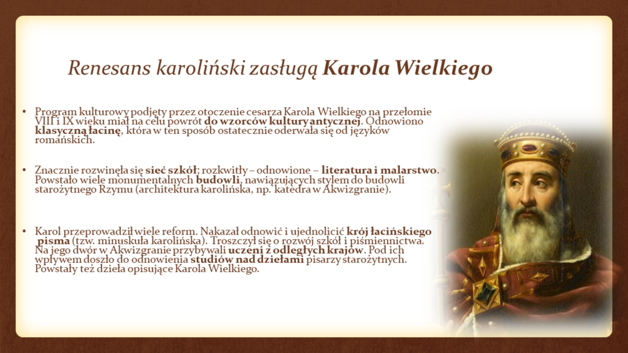 KULTURA ŚREDNIOWIECZNEJ EUROPY