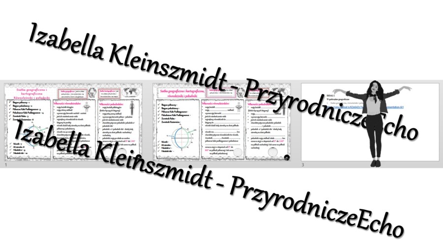 Minizestaw na temat „Siatka geograficzna, równoleżniki i południki - przypomnienie” – sketchnotka + karta pracy w power point + gratisowy link do prezentacji multimedialnej niekomercyjnej wykonanej w genial.ly do indywidualnego pobrania i użycia do celów
