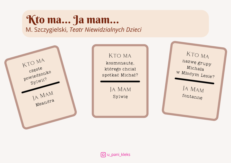 Ty masz... Ja mam... "Teatr Niewidzialnych Dzieci"