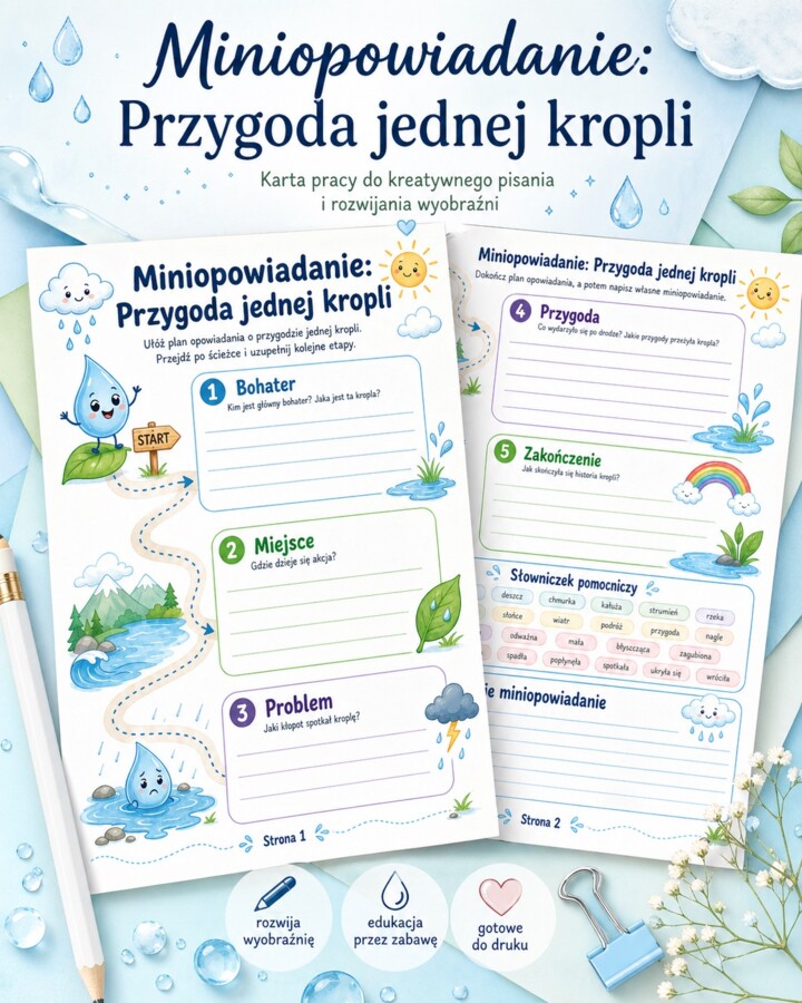 Opowiadanie. Przygoda jednej kropli