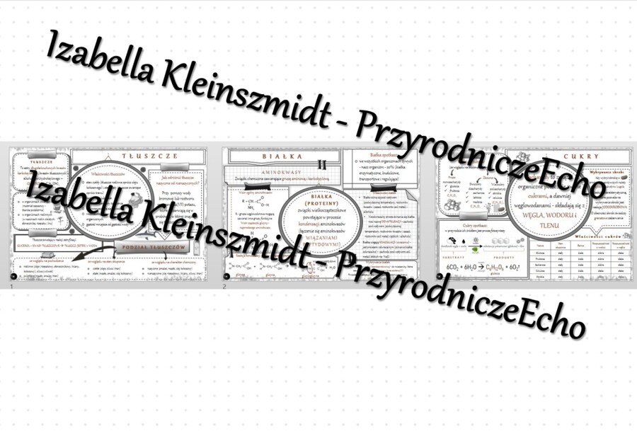 Zestaw sketchnotek – notatek do całego działu „Biologia i chemia” - wykonanych w power point do edycji. Chemia 8