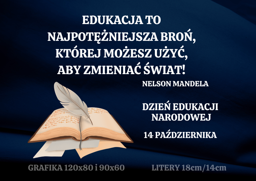 DZIEŃ EDUKACJI NARODOWEJ - 14.10 - DEKORACJA XXL