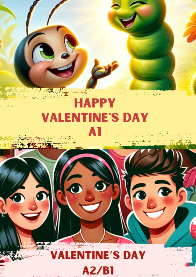 Zestaw VALENTINE'S DAY A1+A2/B1 Walentynki Gotowa Lekcja