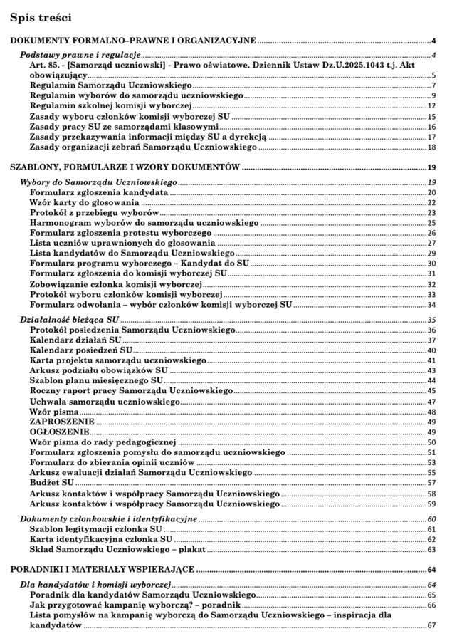 Samorząd Uczniowski - pakiet pomocy dla opiekunów samorządu szkolnego