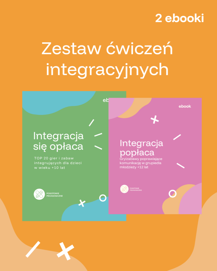 Zestaw 2 ebooków- ćwiczenia integracyjne (wiek: 10+, 12+)