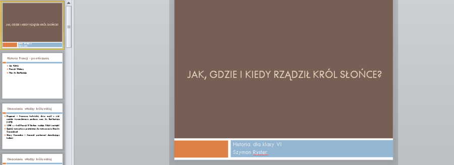 Absolutyzm we Francji - prezentacja, notatka