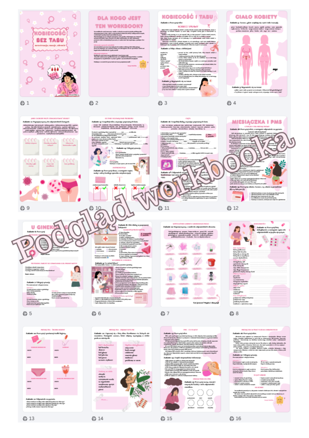 Kobiecość bez tabu – workbook do nauki języka polskiego jako obcego (A2–B1)