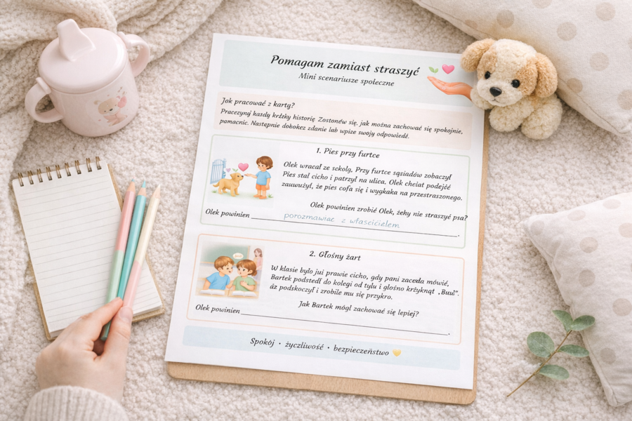 Pomagam zamiast straszyć – mini scenariusze społeczne