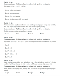 Arkusz E8 nr 1 z matematyki