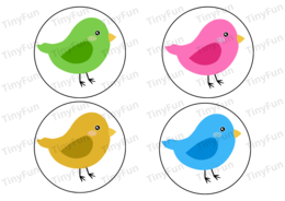 Znajdź domek dla ptaszka – nauka kolorów przez zabawę