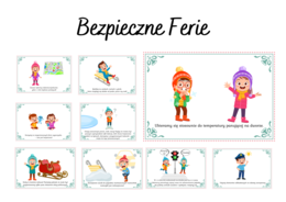 Bezpieczne ferie - gazetka