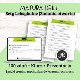 MATURA DRILL - Znajomość Środków Językowych - Sety Leksykalne
