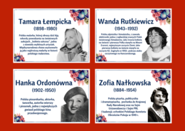 DZIEŃ KOBIET – – gazetka – SŁAWNE POLKI – biblioteka – świetlica – 24 strony – wersja 1