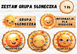 ZESTAW GRUPOWY GRUPA SŁONECZKA