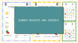 Zestaw - Summer noughts and crosses - plansze do gry w kółko i krzyżyk