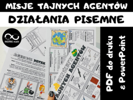 Agencja Detektywistyczna DZIAŁANIA PISEMNE. Matematyczne wyzwanie – dodawanie, odejmowanie, mnożenie i dzielenie pisemne.
