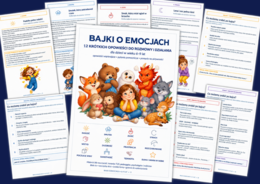 BAJKI O EMOCJACH – bajkoterapia - 12 krótkich opowieści do rozmowy i działania + kolorowanki + zestaw ilustracji