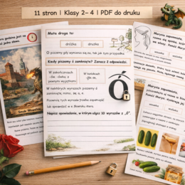 PISOWNIA WYRAZÓW Z "Ó". Zestaw zadań + komentarz i odpowiedzi