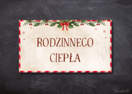 Życzenia świąteczne - gazetka na Boże Narodzenie