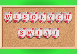 Wesołych Świat - girlanda wzór 4