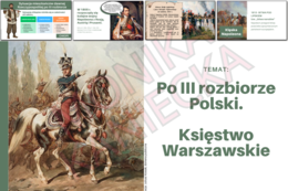 Po III rozbiorze Polski. Księstwo Warszawskie - prezentacja historia klasa 6