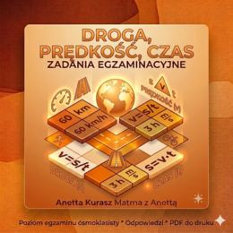 Zadania egzaminacyjne – Droga, prędkość, czas