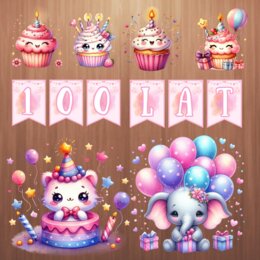 🎉 DEKORACJA URODZINOWA 🩷💜