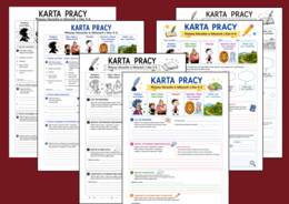 ✍️MOTYWY LITERACKIE w lekturach z klas 4–6 – 3 kreatywne karty pracy + odpowiedzi