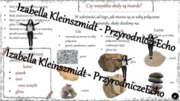 Sketchnotka „Czy wszystkie skały są twarde?” w power point do edycji, PRZYRODA do klasy 4, „Poznajemy krajobraz najbliższej okolicy”