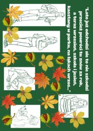 Gazetka na rozpoczęcie roku szkolnego "Lato już odchodzi..."