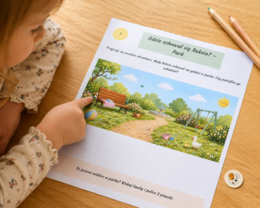 Gdzie schował się Reksio? – zabawa na spostrzegawczość