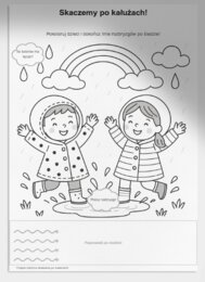 Kolorowanki tematyczne: „Deszczowy dzień”