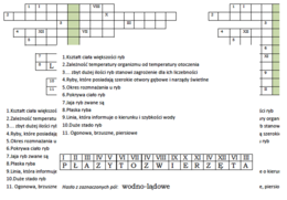 Łamigłówka dla klasy 6- wprowadzenie do tematu "Płazy zwierzęta ziemno-wodne"
