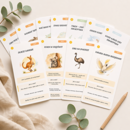 Skacze kangur – zestaw kart ruchowych