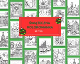 Świąteczna Kolorowanka – 25 stron PDF