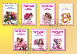 Dzień Kobiet 2026 - CERTYFIKATY „SUPER DZIEWCZYNY” I DYPLOMY „SUPER DZIEWCZYNKI”- 22 WYJĄTKOWE WZORY