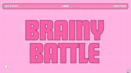 Brainy Battle – drużynowa gra językowa typu Familiada-A1