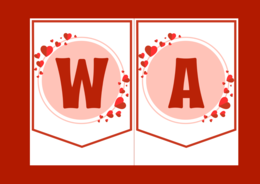 WALENTYNKI – biblioteka – świetlica – przedszkole – GIRLANDA – gazetka