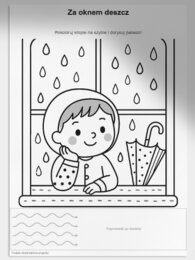 Kolorowanki tematyczne: „Deszczowy dzień”