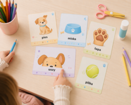 Miska, smycz, legowisko – pierwsze słowa o piesku