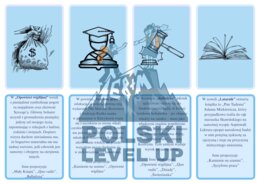 Fiszki literackie_100 ikon do E8 z propozycją argumnetacji_Polski Level Up