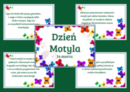 DZIEŃ MOTYLA - Ciekawostki o motylach - WIOSNA – gazetka – biblioteka – świetlica – 23 strony – wersja 1