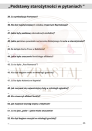 Na osi czasu - starożytność - powtórka do matury