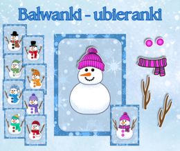 Bałwanki - ubieranki