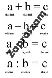 Plansza: jak nazywamy liczby
