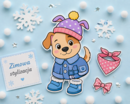 Ubranka dla Reksia – wycinanka i ubieranka