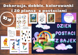 Dzień Postaci z Bajek - Pakiet dekoracji i kart pracy