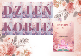 DZIEŃ KOBIET GIRLANDA NAPIS + DYPLOM